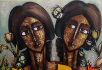 Shazia Salman, 30 x 42 Inch, Acrylics on Canvas, Figurative Painting, AC-SAZ-069